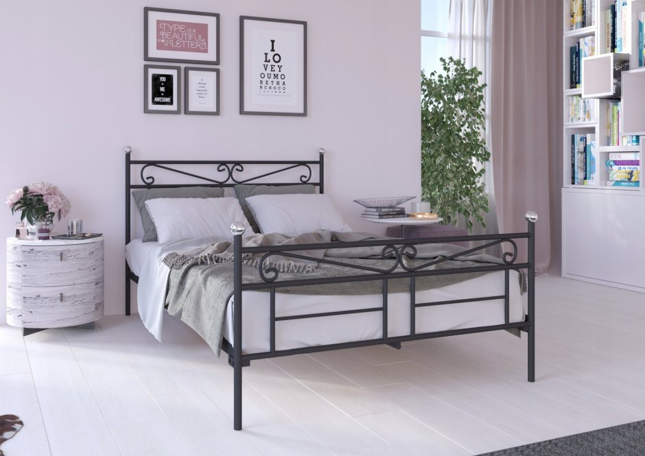 Кровать металлическая Evita 120x200