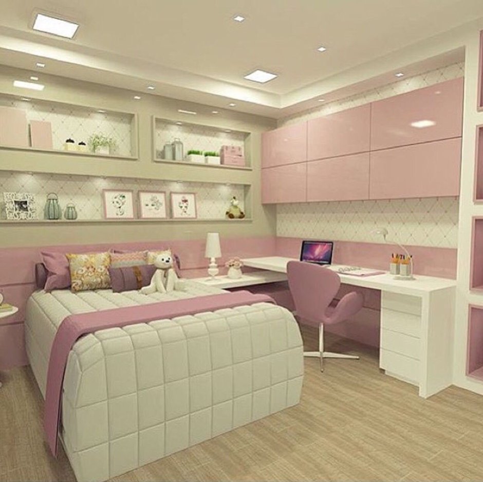 Современная комната для девочки 10 лет