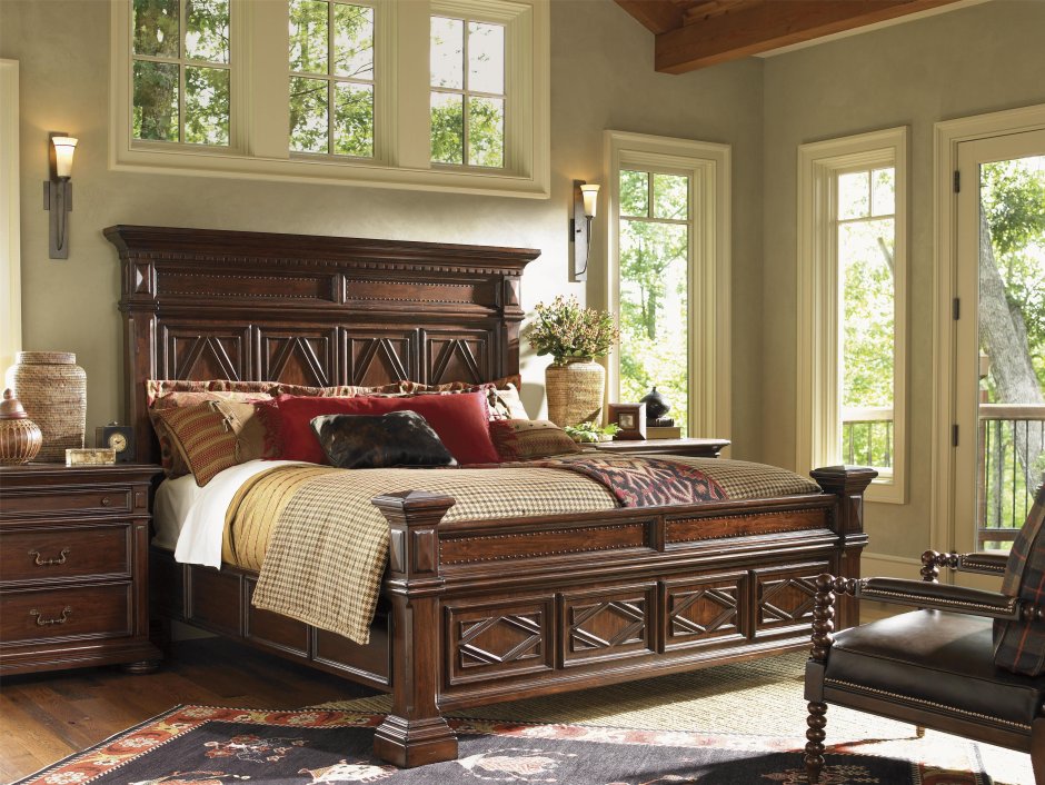 Кровать в американском стиле дерево