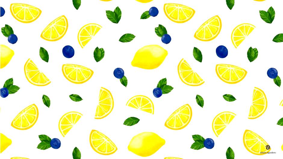 Паттерн акварельный лимоны