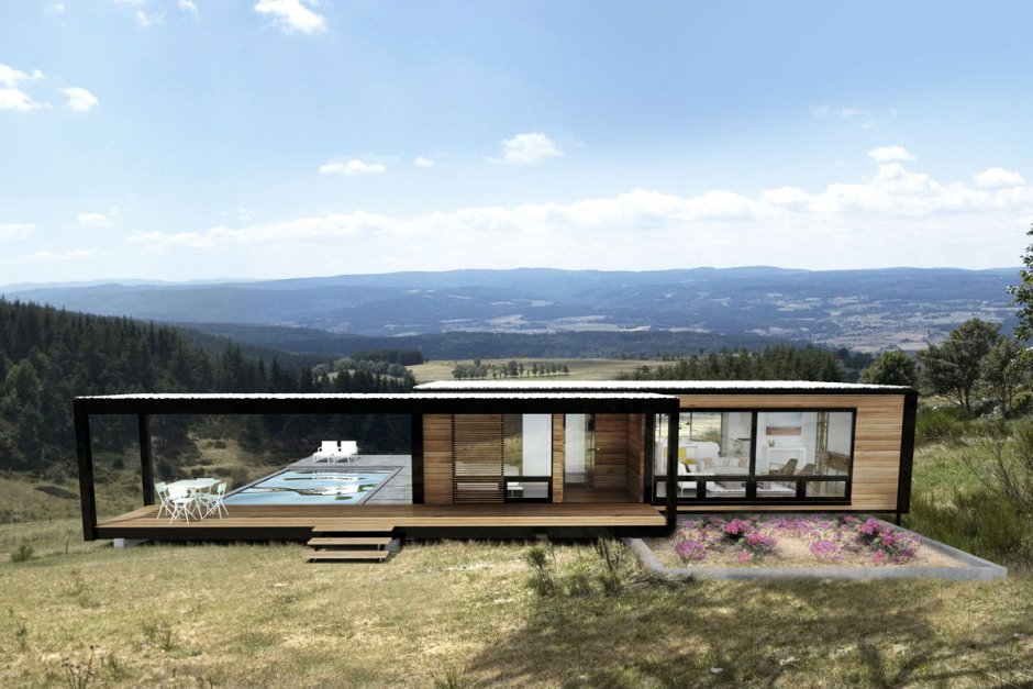 Модульные дома с панорамными окнами