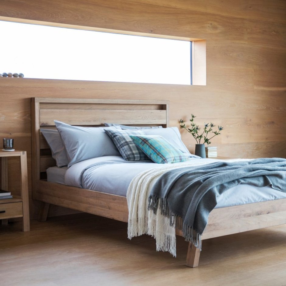 Кровати в скандинавском стиле из дерева