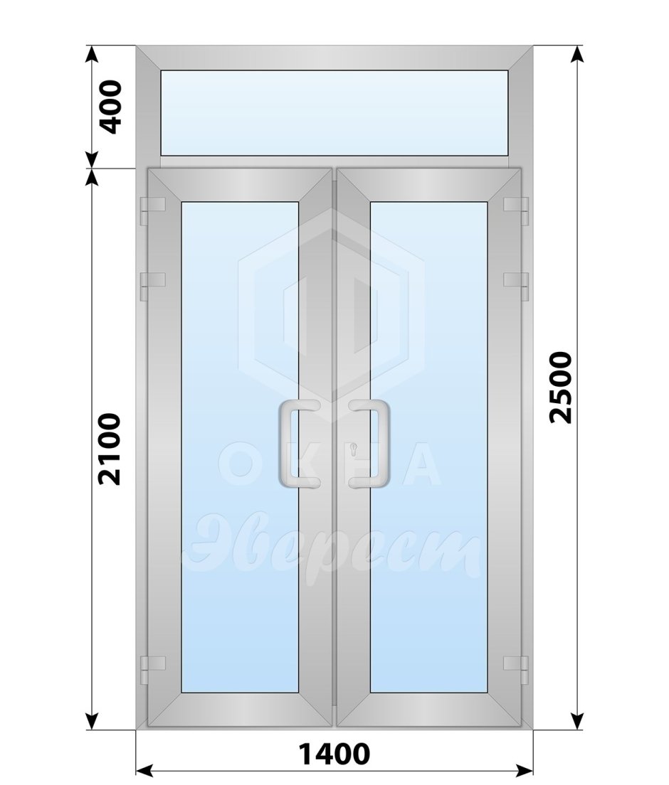 Алюминиевая дверь входная СИАЛ КПТ 60