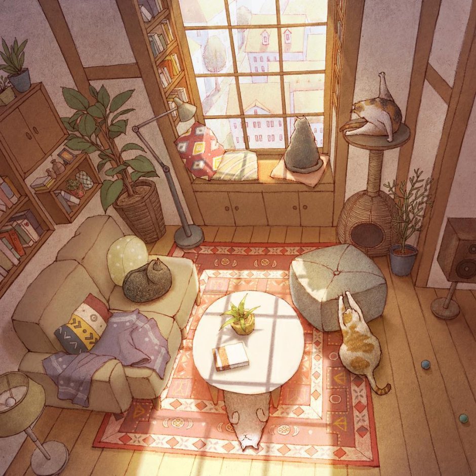 Кошачий мир корейской художницы limduey