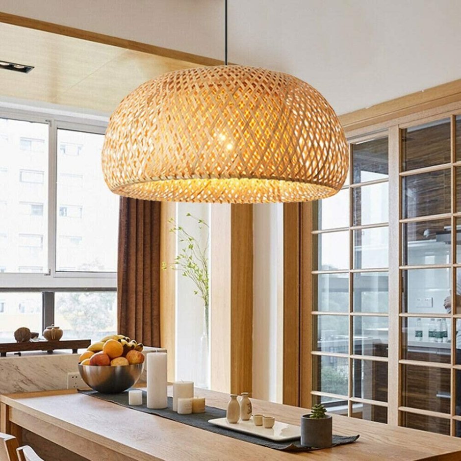 Люстра Luna Rattan Pendant Lamp