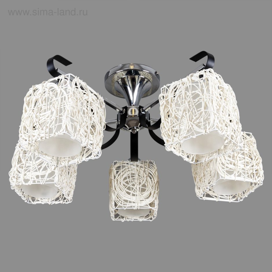 Люстра Wicker Basket Ball Pendant Lamp