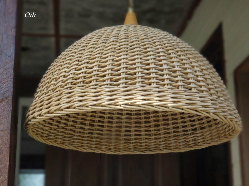 Подвесной светильник soffitto из ротанга