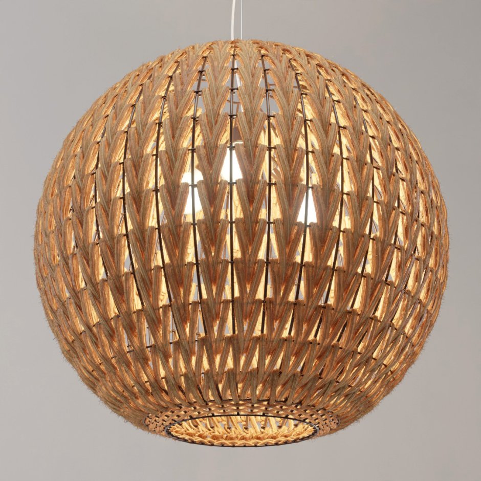 Люстра Wicker Basket Ball Pendant Lamp