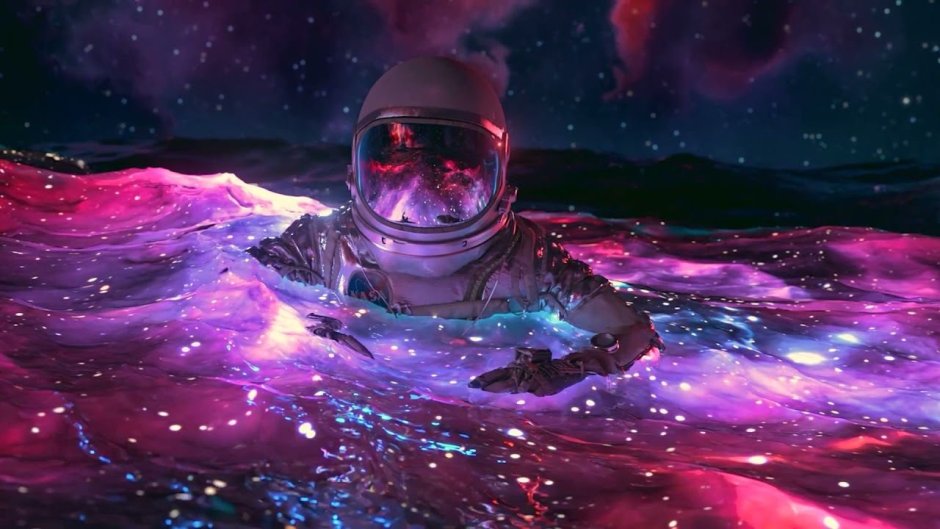 Космонавт в воде