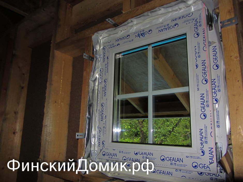 Монтаж окон в каркасном доме