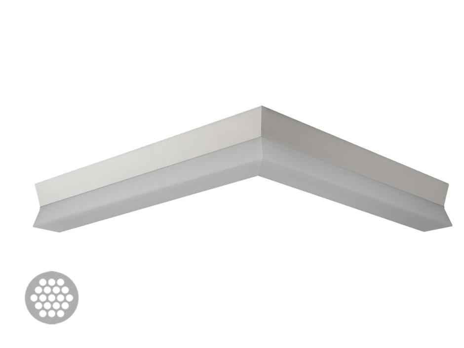 Профиль для светодиодной ленты снизу на стене