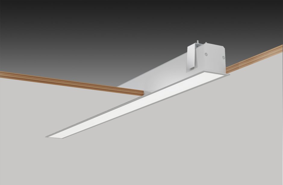 Светодиодный линейный светильник встраиваемый shop Rec Standard