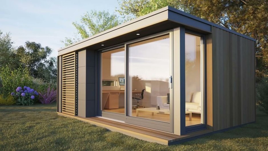 Tiny House с односкатной крышей