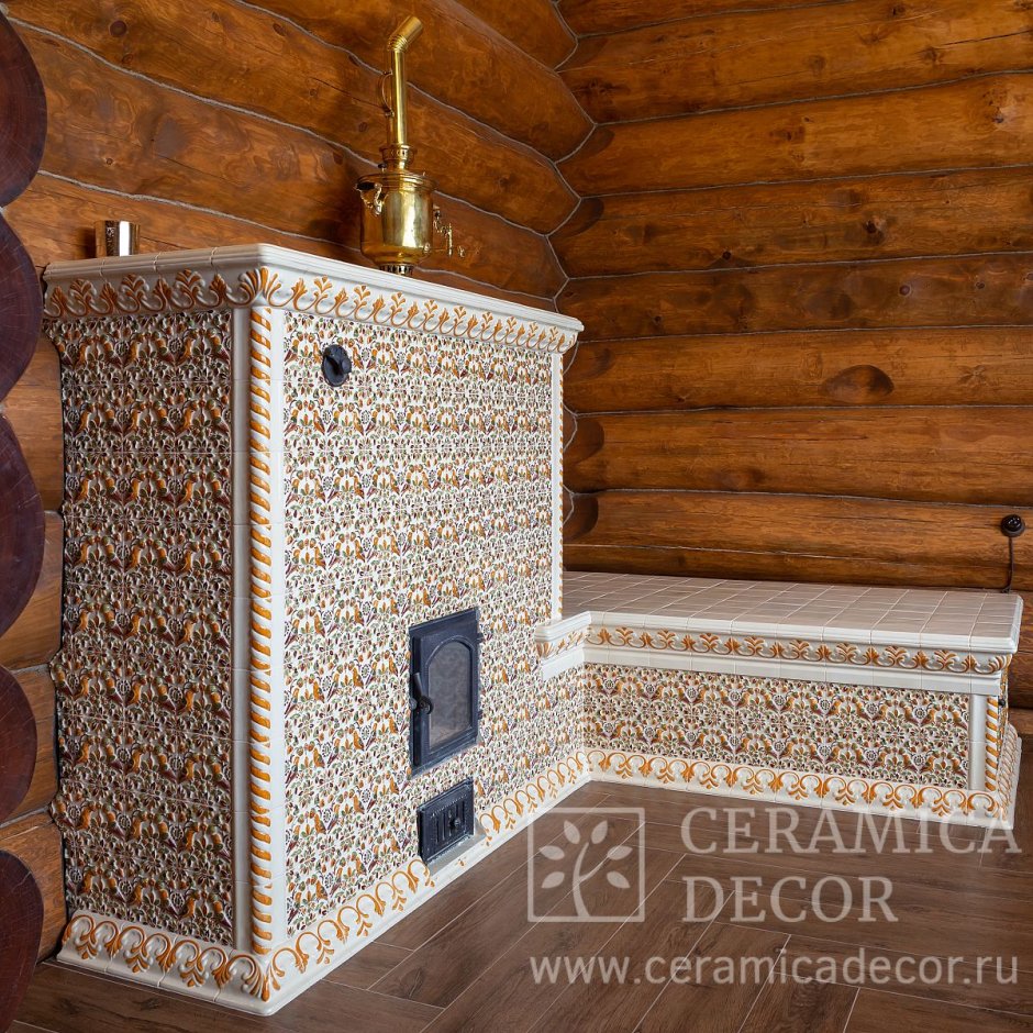 Голландка с изразцами
