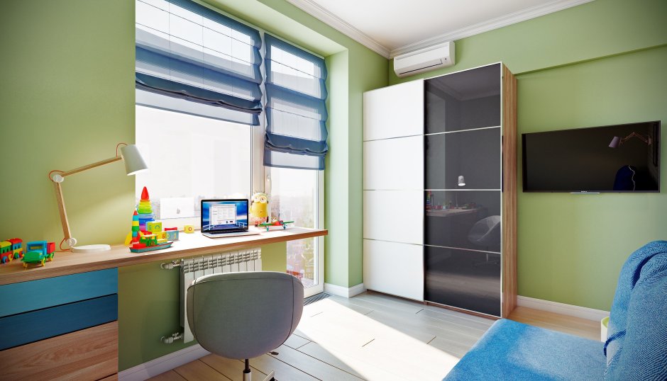 Интерьер комнаты для первоклассника