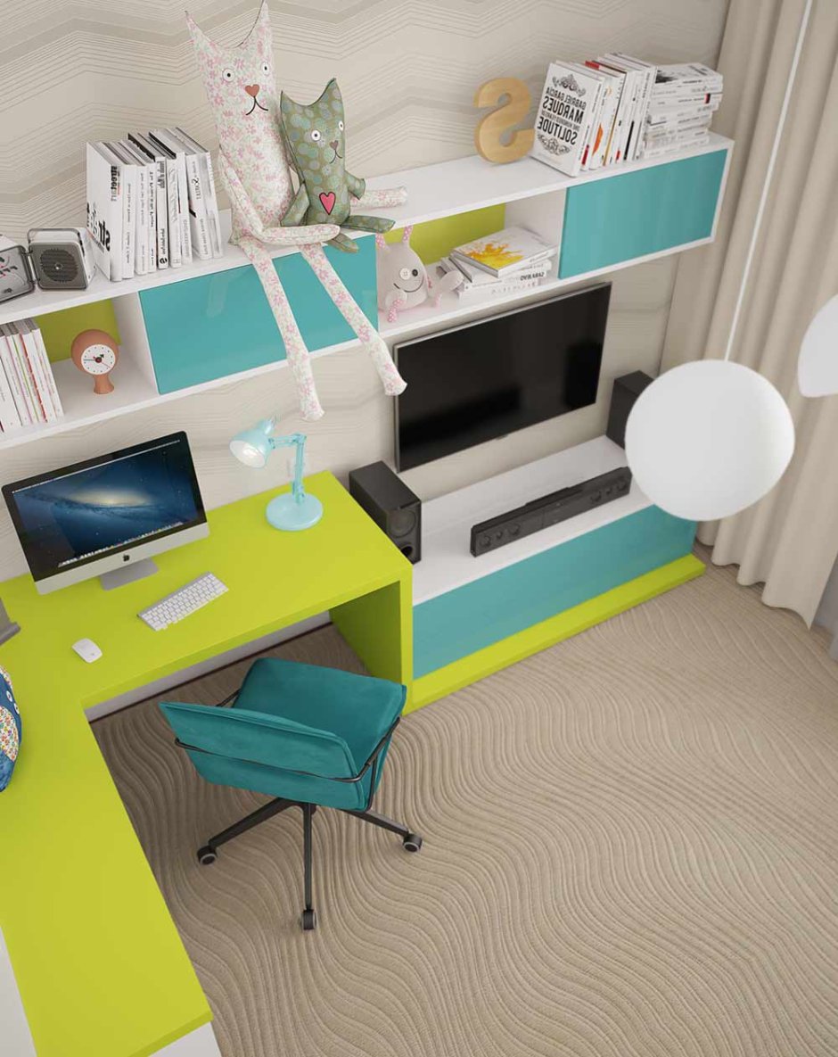 Письменный стол для двух детей