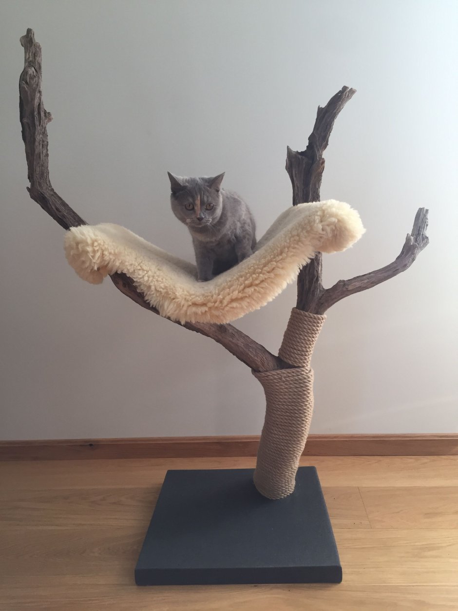 Когтеточка для кошек из дерева