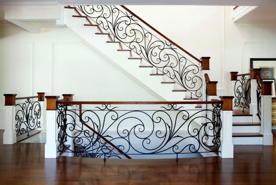 Кованые перила для лестницы