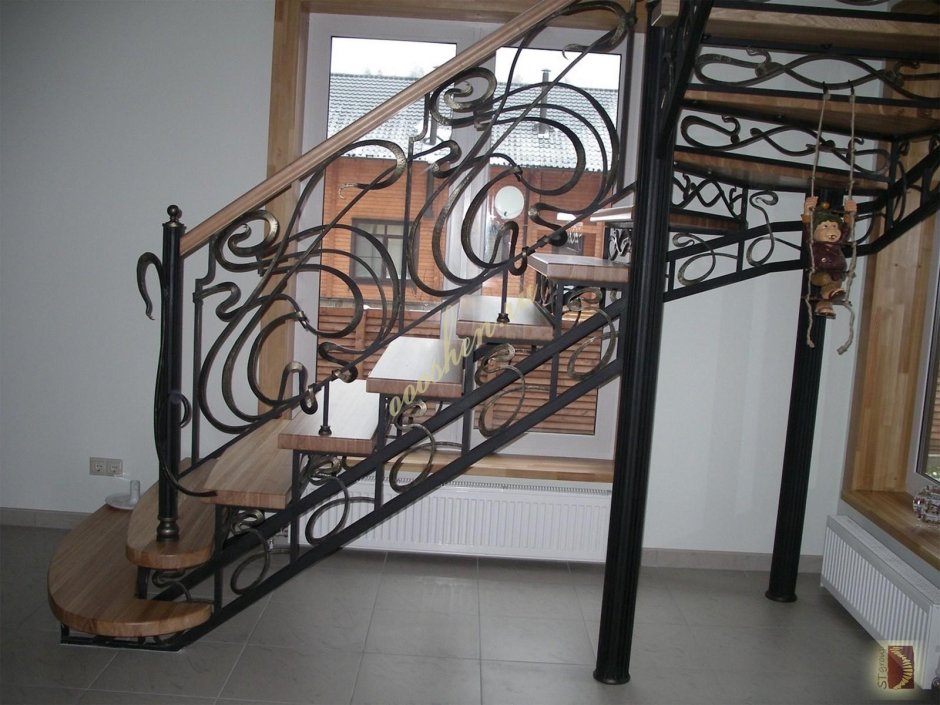 Перила для лестницы из металла