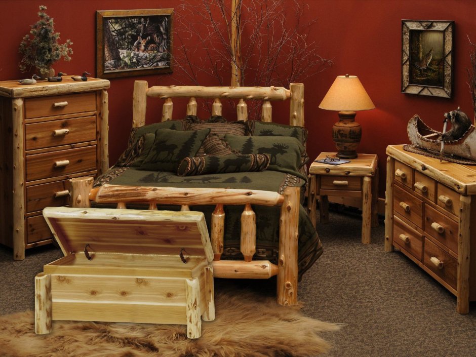 Мебель для спальни Кантри Прованс из массива