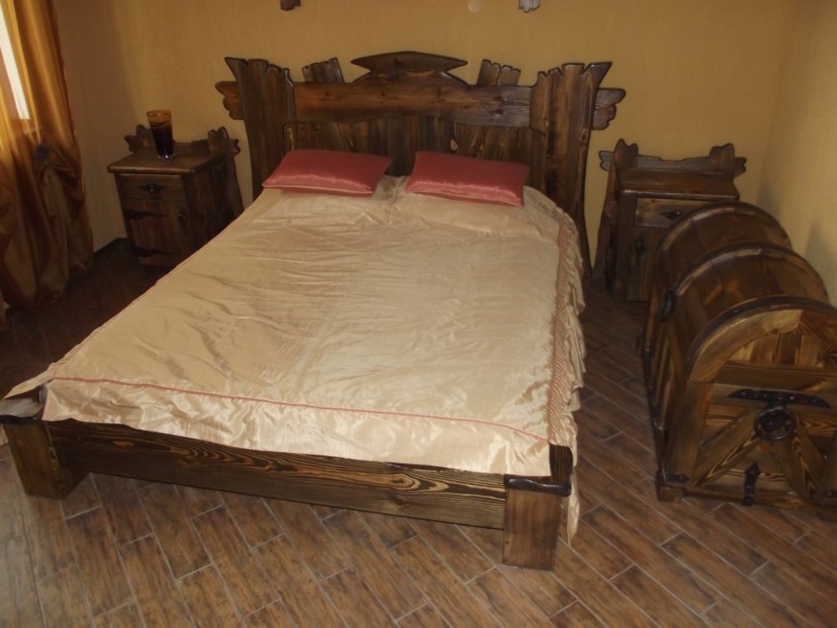 Деревянные кровати под старину