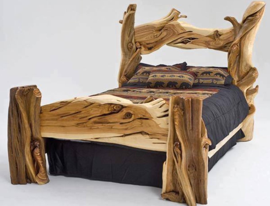 Кровать корабль из дерева