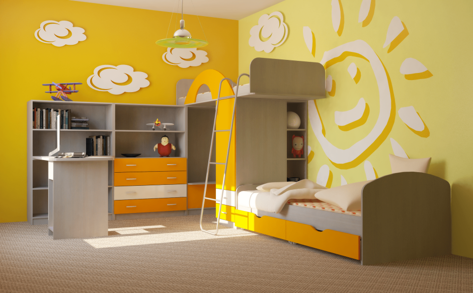 Мебель в детскую комнату для мальчика и девочки