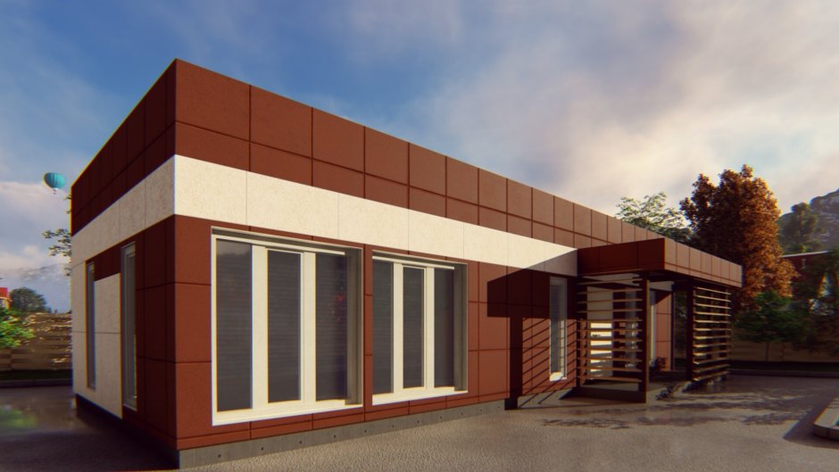 Одноэтажное торговое здание