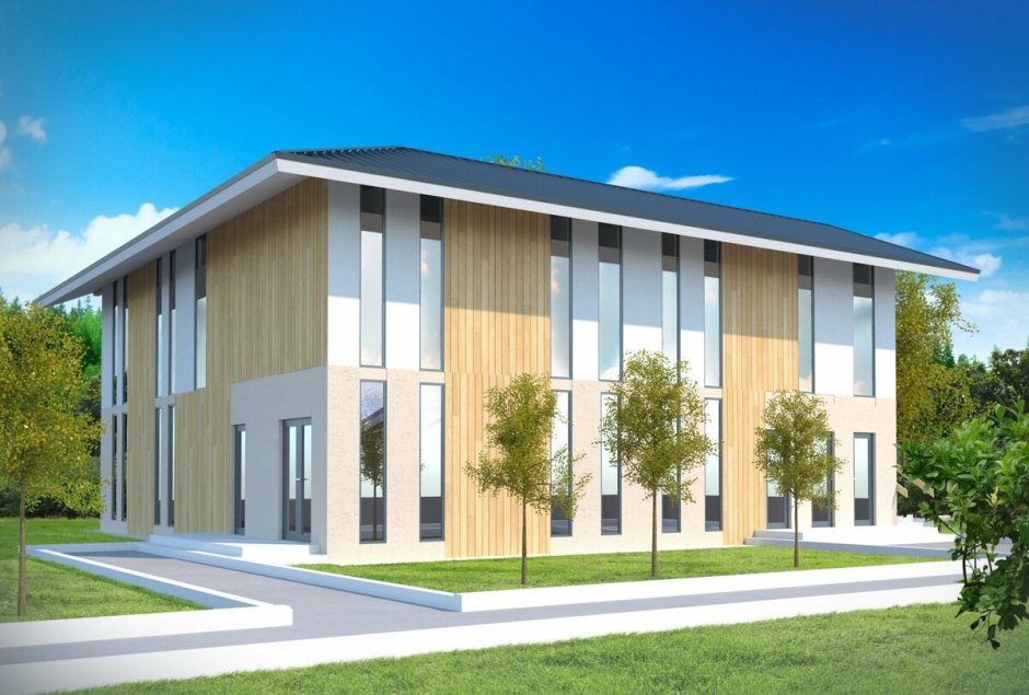 Быстровозводимое здание каркасник