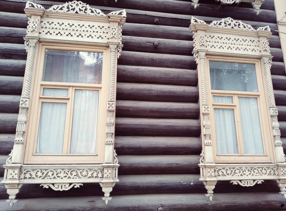Наличник широкий деревянный