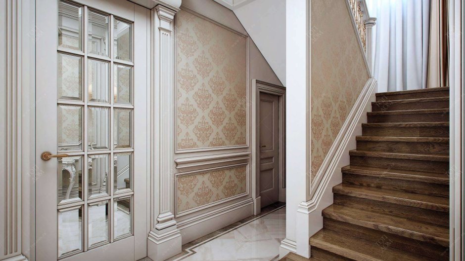 Гостиная Неоклассика 35м2