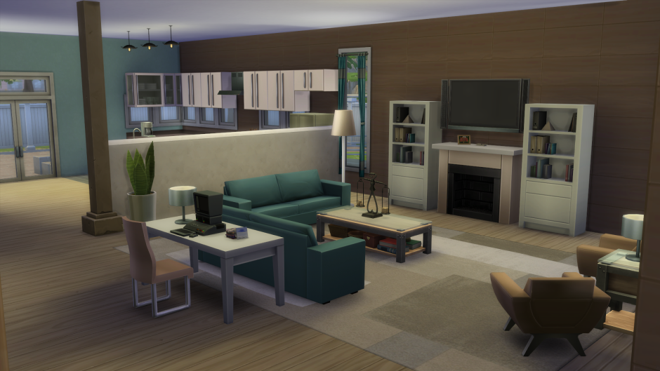 SIMS 4 гостиная