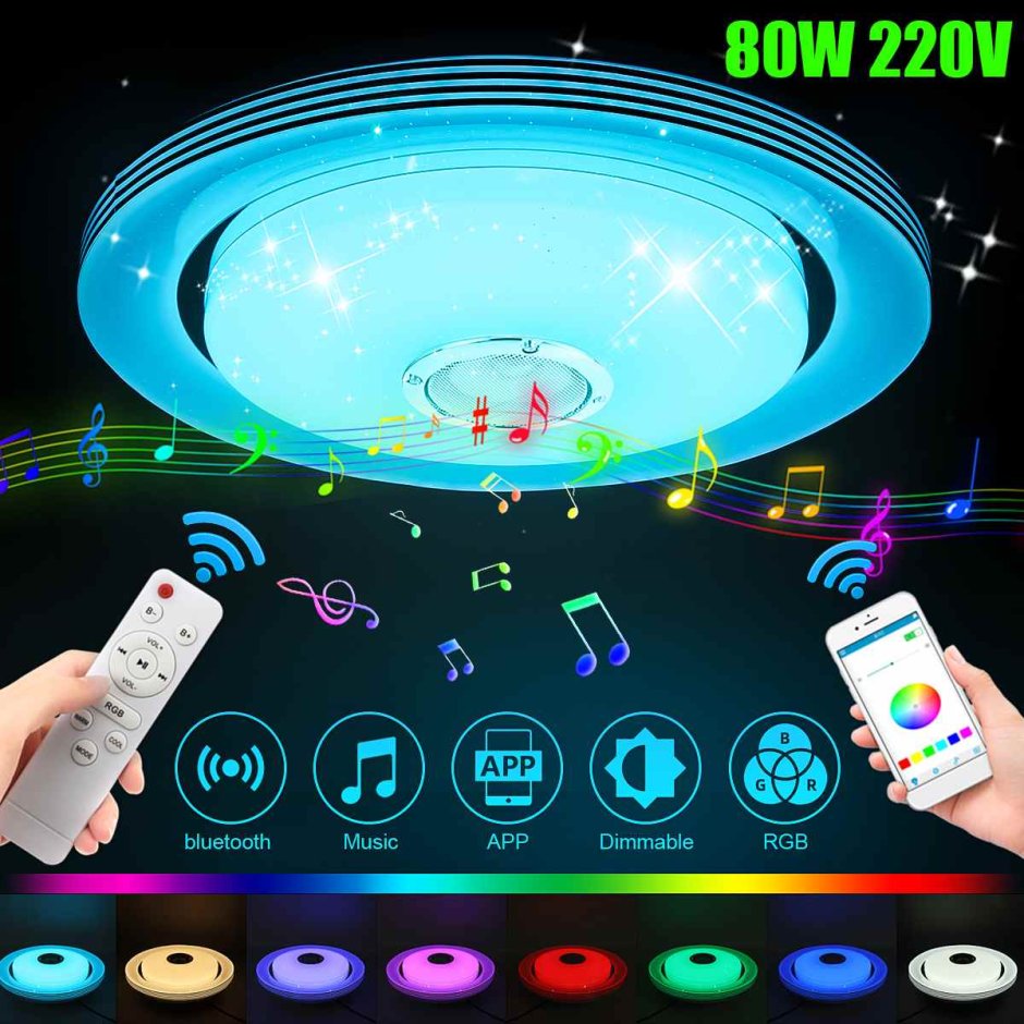 Светильник потолочный led Light Music музыкальный