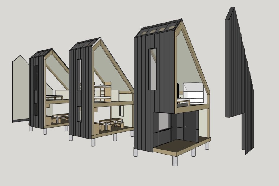Микродом Nido площадью 29 метров, Робин Фальк (Финляндия)