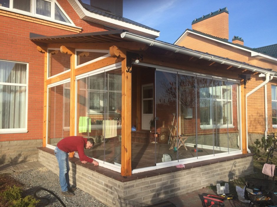 Остекление веранды Слайдорс