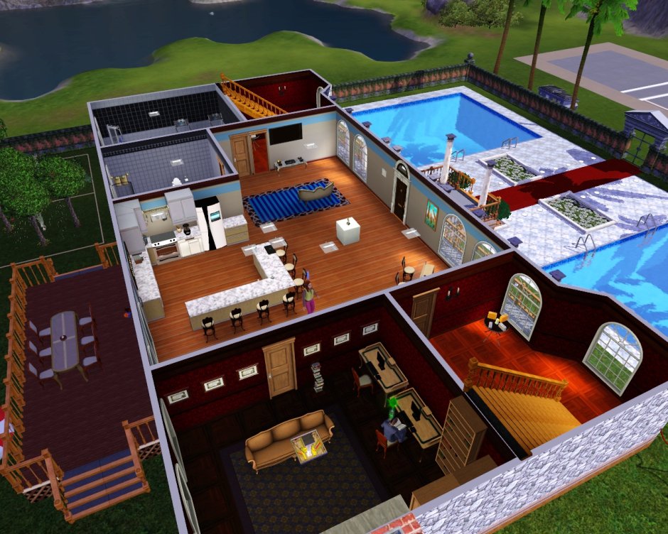 SIMS 3 дом