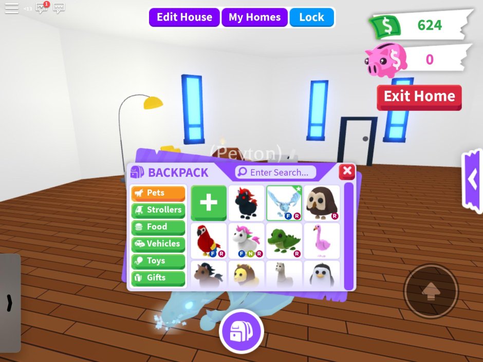 Питомцы из игры Roblox adopt me