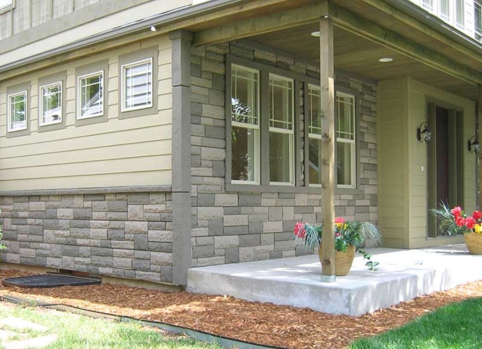 Отделка фасада дачи