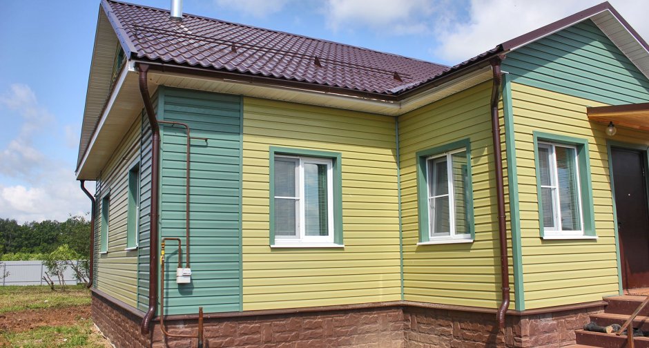 Разноцветный сайдинг