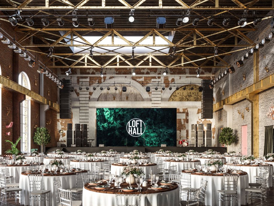 Loft Hall зал Wood