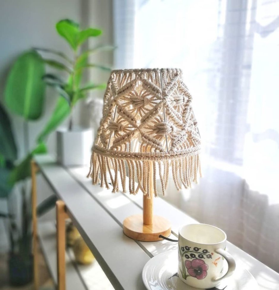 Макраме лампа