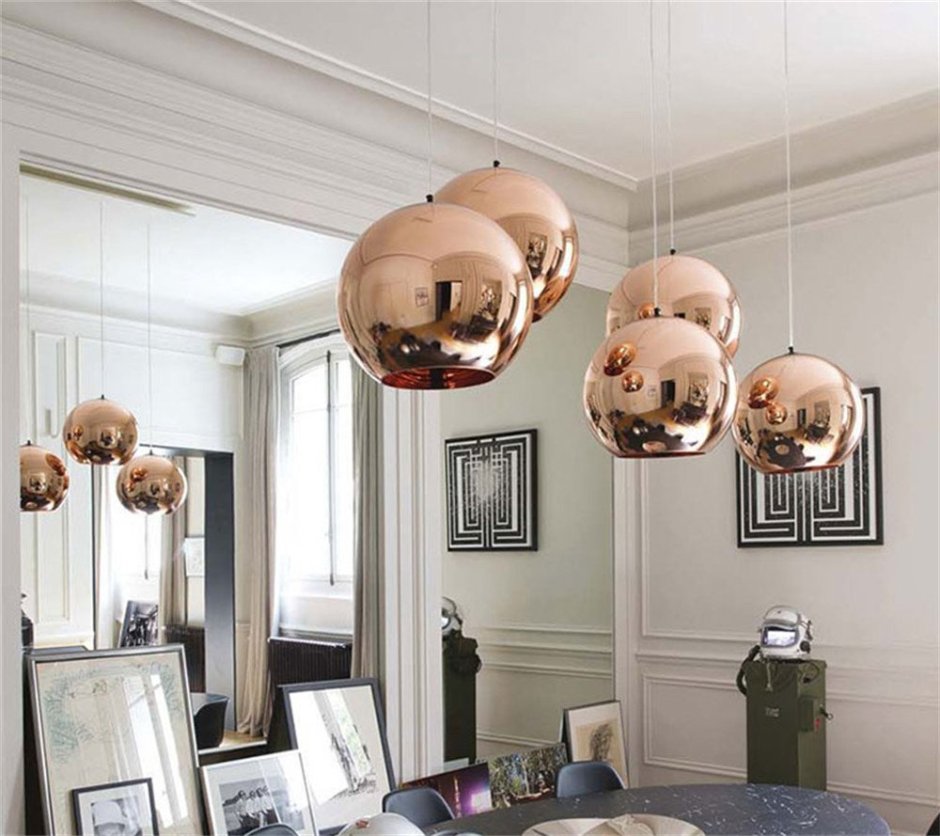 Люстра Tom Dixon Copper wide Pendant Lamp