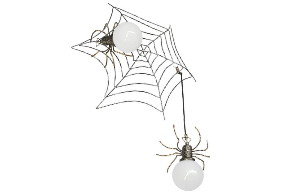 Бра паук на паутине 2 лампы