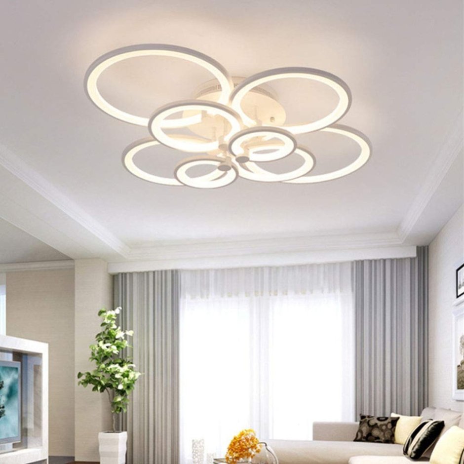 Люстра led 3-Ring Chandelier Золотая