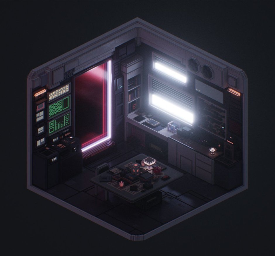 Киберпанк 2077 комната