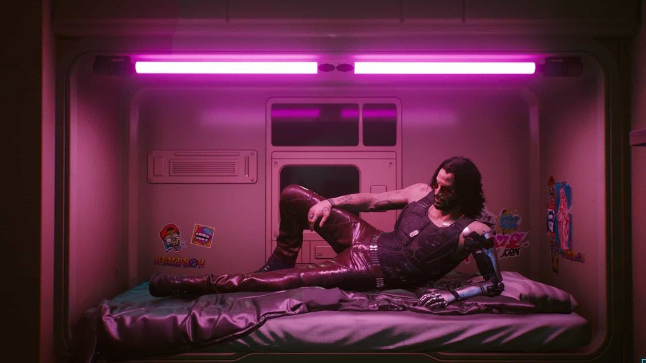 Cyberpunk 2077 комната гостиница