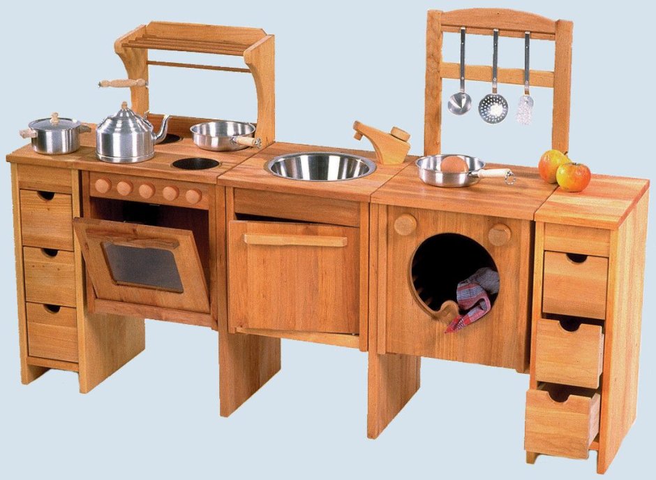 Детские кухни из дерева