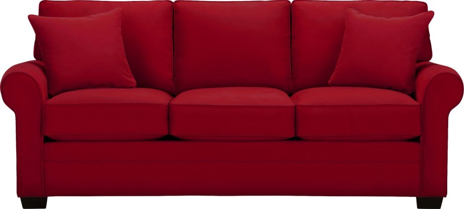 Красный диван на прозрачном фоне