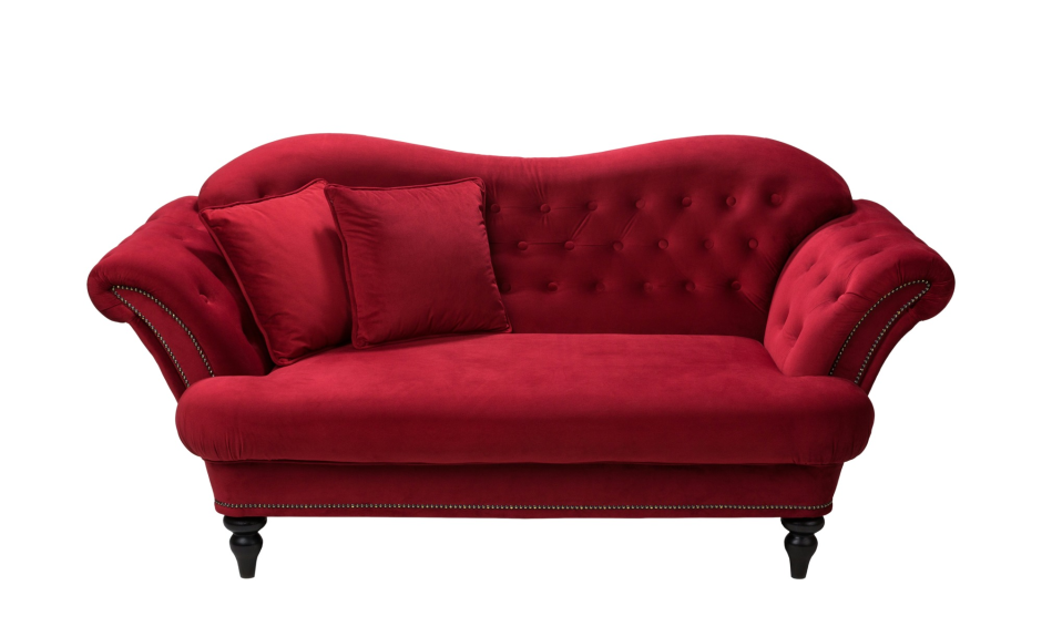 Мягкий красный диван