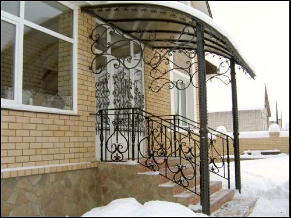 Каркас крыльца из металла